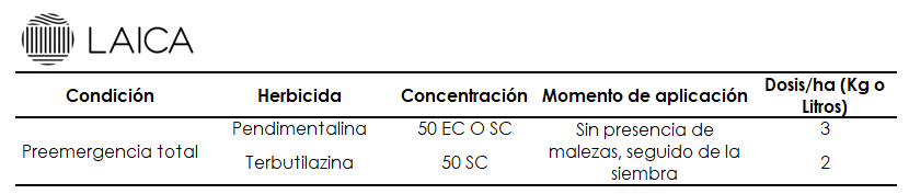 Preemergencia total