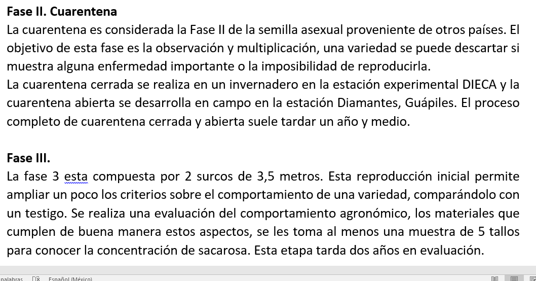 Fase 3. Cuarentena y Fase 3,